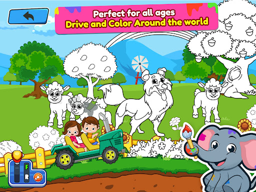 Animal Coloring Book for Kids - Tangkapan Layar 6