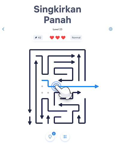Arrow Puzzle - Teka-teki Panah - Tangkapan Layar 6