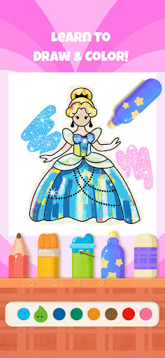 bekids Princess Coloring Book - Tangkapan Layar 1