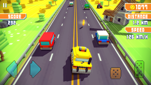 Blocky Highway: Traffic Racing - Tangkapan Layar 5