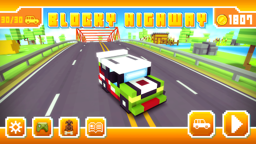 Blocky Highway: Traffic Racing - Tangkapan Layar 6