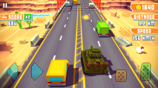 Blocky Highway: Traffic Racing - Tangkapan Layar 7