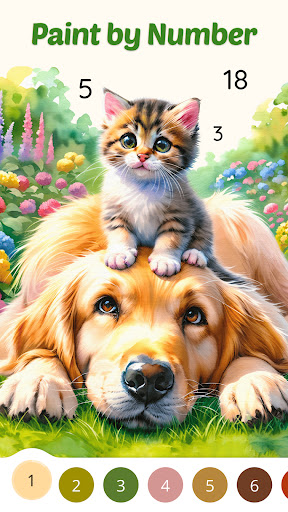 Color Aura: Paint by number - Tangkapan Layar 1