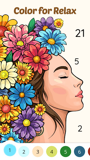 Color Aura: Paint by number - Tangkapan Layar 5