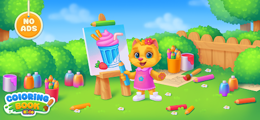 Coloring Book Paint Kids Games - Tangkapan Layar 1