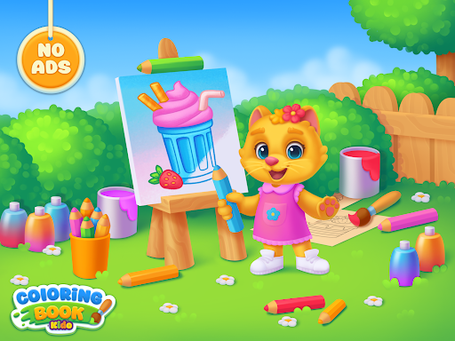 Coloring Book Paint Kids Games - Tangkapan Layar 7