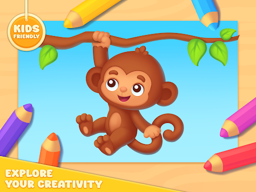 Coloring Book Paint Kids Games - Tangkapan Layar 8