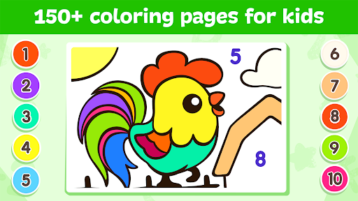 Coloring for Kids: By Number - Tangkapan Layar 1