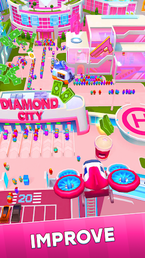 Diamond City: Idle Tycoon - Tangkapan Layar 7
