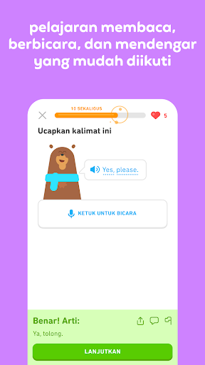 Duolingo - Bahasa & Catur - Tangkapan Layar 6