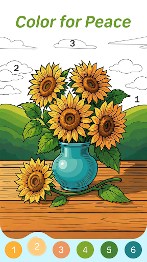 Easy Color: Color by Number - Tangkapan Layar 5