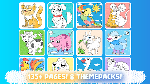 Easy coloring pages for kids - Tangkapan Layar 7