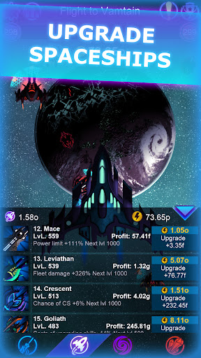 Galaxy Clicker: Idle Spaсe War - Tangkapan Layar 8