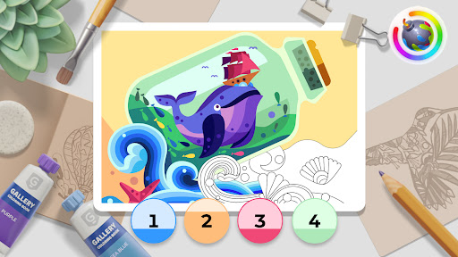 Gallery: Color by number game - Tangkapan Layar 6