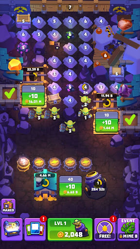 Gold & Goblins: Idle Mine Game - Tangkapan Layar 5