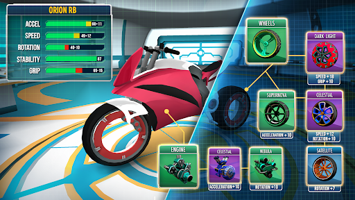 Gravity Rider: Motor balap - Tangkapan Layar 3