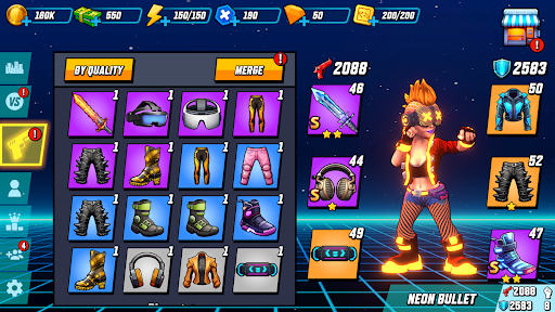 Gridpunk Battle Royale 3v3 PvP - Tangkapan Layar 4