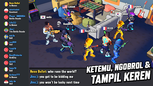 Gridpunk Battle Royale 3v3 PvP - Tangkapan Layar 5