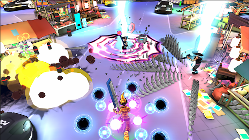 Gridpunk Battle Royale 3v3 PvP - Tangkapan Layar 8
