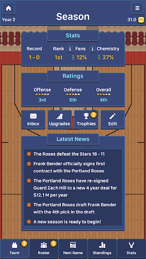 Hoop League Tactics - Tangkapan Layar 6