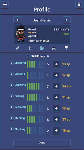Hoop League Tactics - Tangkapan Layar 8