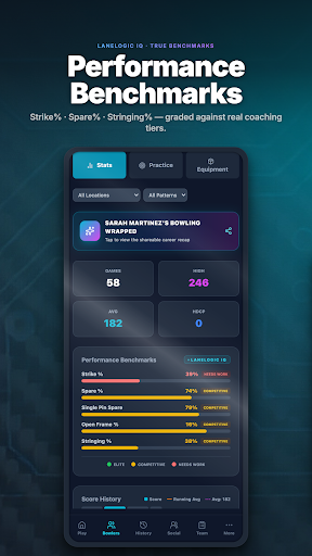 LaneLogic Bowling Score Keeper - Tangkapan Layar 6