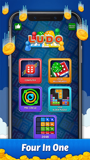 Ludo Offline लूडो: Low MB Game - Tangkapan Layar 1