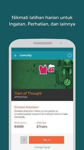 Lumosity - Latihan Otak - Tangkapan Layar 2