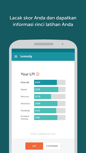 Lumosity - Latihan Otak - Tangkapan Layar 4