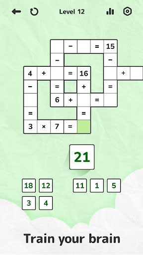 Math Crossword — Number puzzle - Tangkapan Layar 1