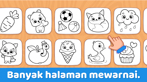 Mewarnai untuk balita 1+ - Tangkapan Layar 4
