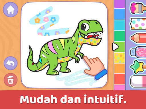 Mewarnai untuk balita 1+ - Tangkapan Layar 6