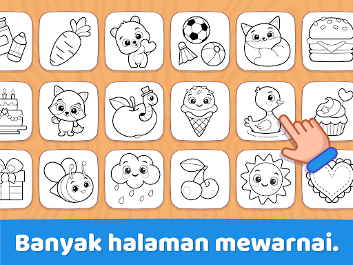 Mewarnai untuk balita 1+ - Tangkapan Layar 8