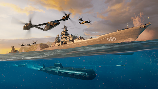 MODERN WARSHIPS game perang - Tangkapan Layar 5