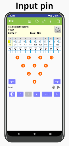 My Bowling Scoreboard Pro - Tangkapan Layar 6