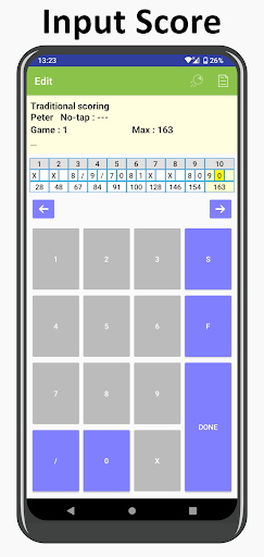 My Bowling Scoreboard Pro - Tangkapan Layar 7