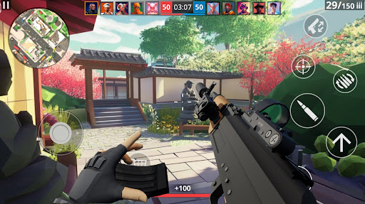 POLYWAR: Game menembak FPS 3D - Tangkapan Layar 5