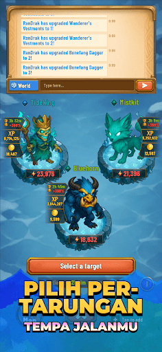 Rangard: MMORPG Idle - Tangkapan Layar 1