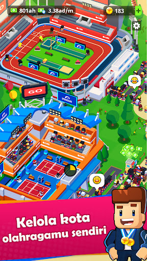 Sports City Tycoon: Idle Game - Tangkapan Layar 1