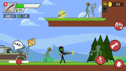 Stick vs Zombies - Tangkapan Layar 1