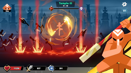 Stickman Roguelike: Epic RPG - Tangkapan Layar 4