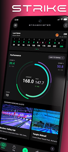 Strikemaster: Bowling Tracker - Tangkapan Layar 1