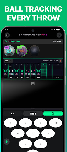 Strikemaster: Bowling Tracker - Tangkapan Layar 3