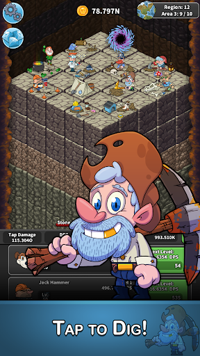 Tap Tap Dig: Idle Clicker Game - Tangkapan Layar 2