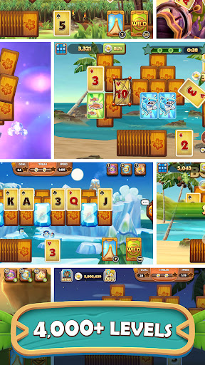 Tiki Solitaire TriPeaks - Tangkapan Layar 3