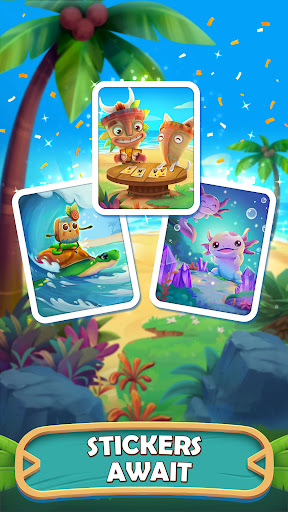 Tiki Solitaire TriPeaks - Tangkapan Layar 6